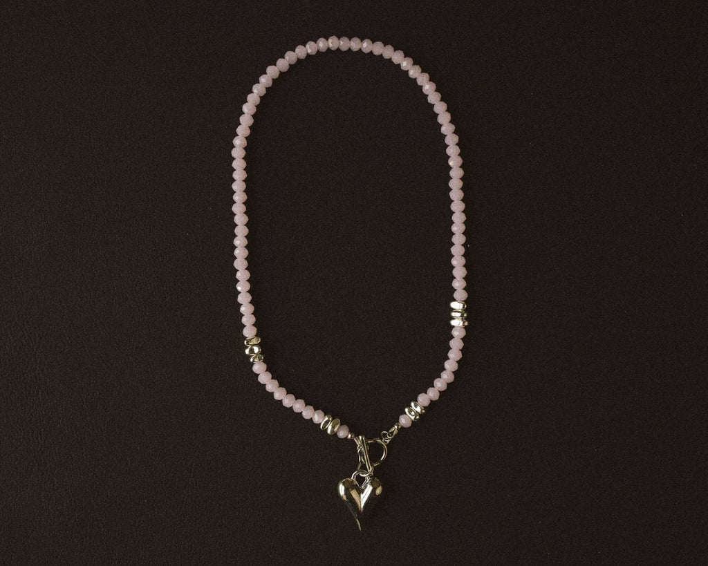 Necklace ”Heart of Rose Quartz”