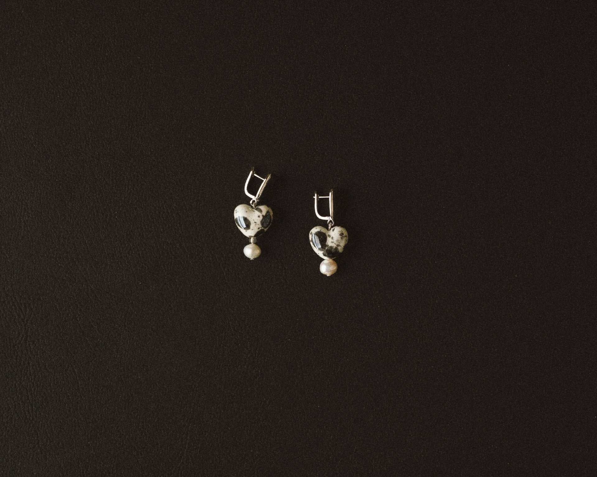 Earrings “Pearl Heart”