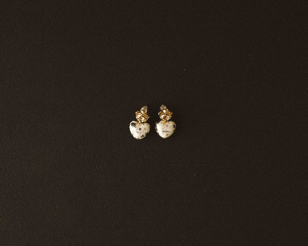 Earrings “Monochrome Hearts”