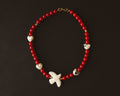 Necklace “Red Dove”