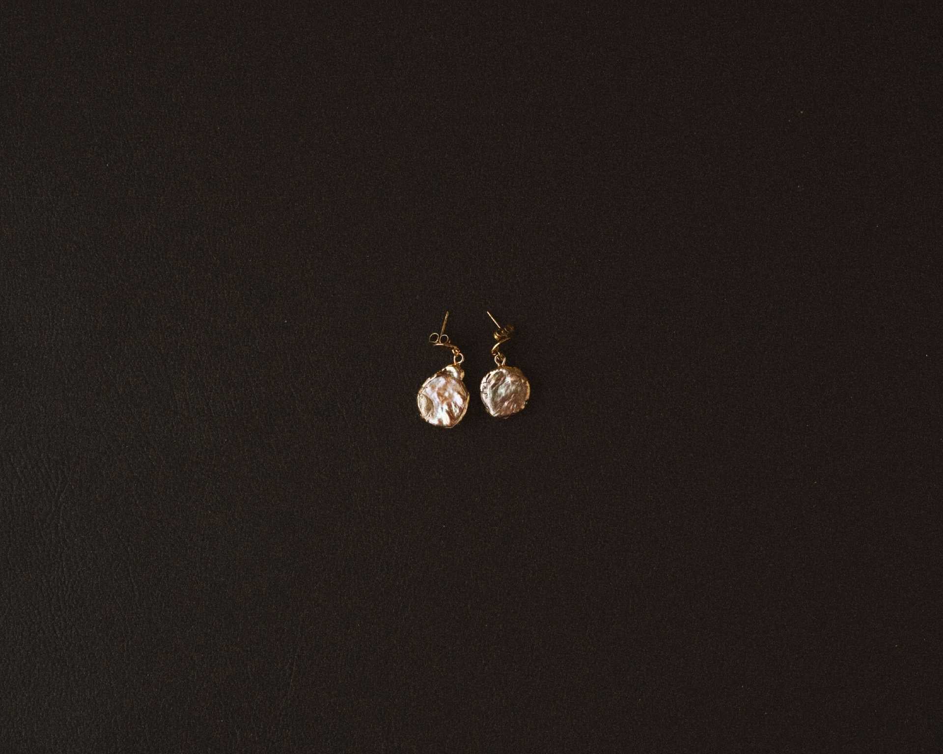 Earrings “Golden Shell”