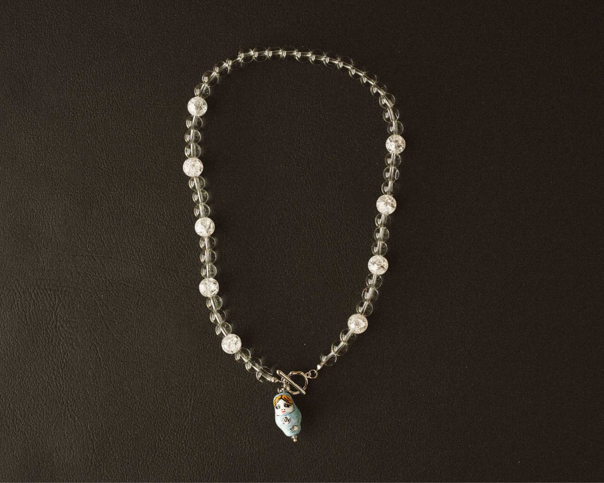 Necklace “Blue Matryoshka”